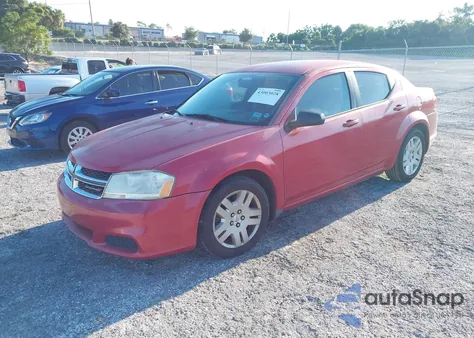 2014 Dodge Avenger Se z USA, uszkodzony, nr VIN 1C3CDZABXEN188398